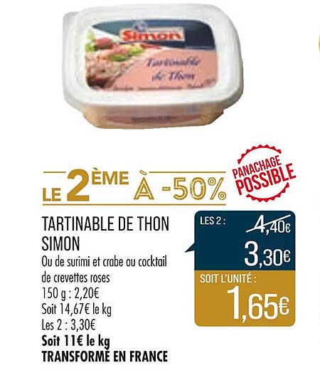 Tartinable De Thon Simon