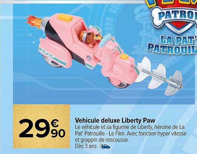 véhicule deluxe liberty paw