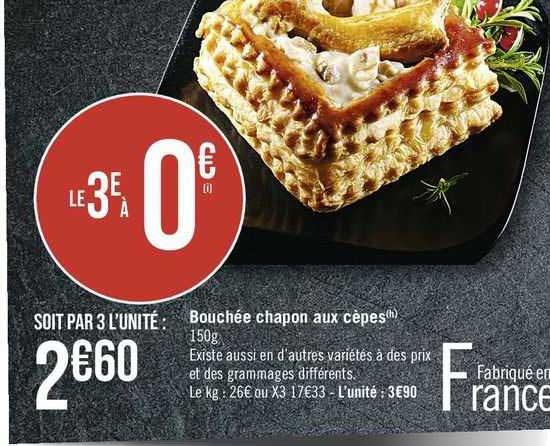 bouchée chapon aux cèpes