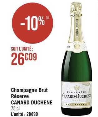 Champagne Brut Réserve Canard Duchêne