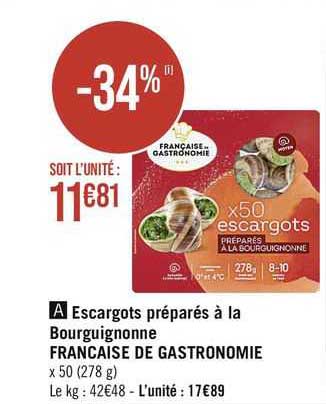 escargots préparés à la bourguignonne française de gastronomie