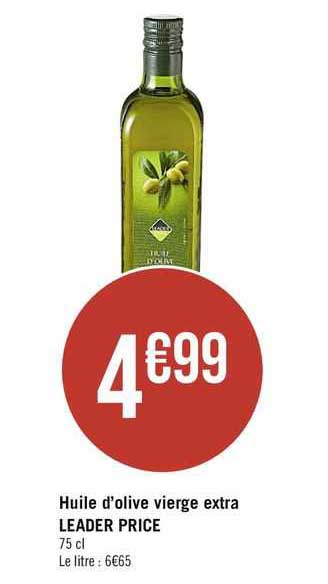 huile d'olive vierge extra leader price