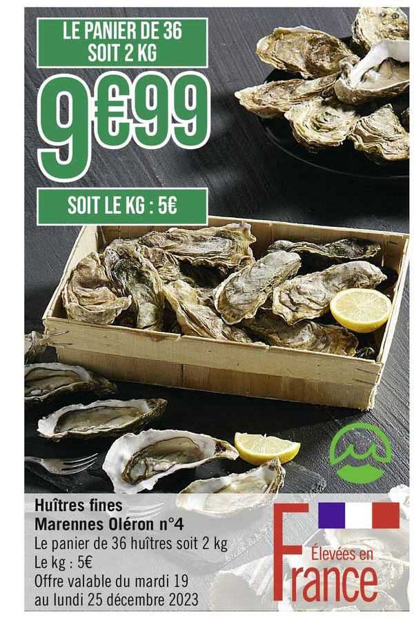 huîtres fines marennes oléron n°4