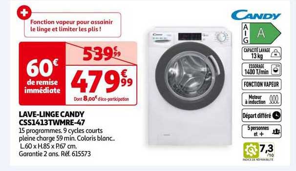 lave-linge candy