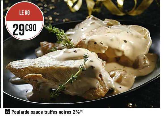 poularde sauce truffes noires 2%