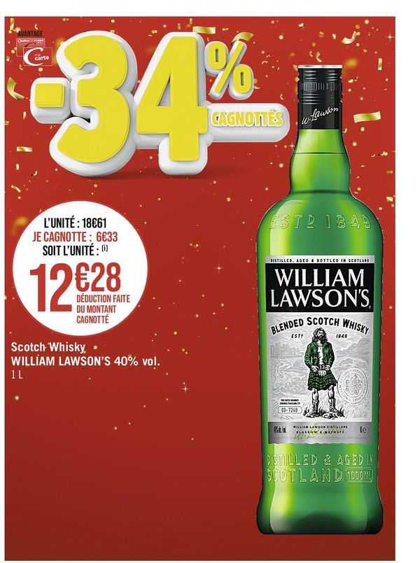 scotch whisky william lawson's 40% vol.