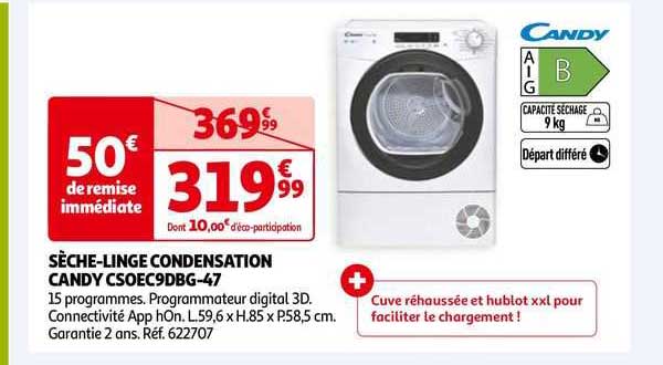 sèche-linge condensation cady