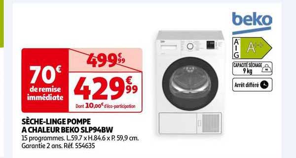 sèche-linge pompe à chaleur beko