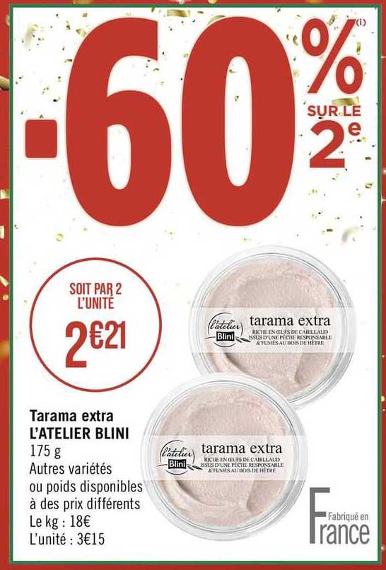 Tarama Extra L'atelier Blini
