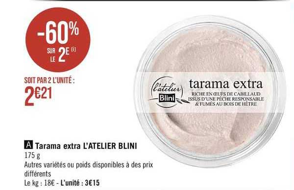 tarama extra l'atelier blini
