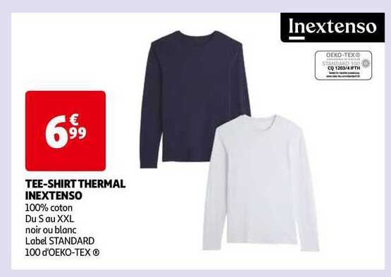 tee-shirt thermal inextenso