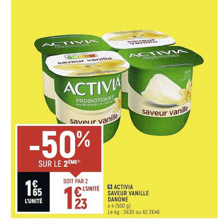 Activia Saveur Vanille Danone