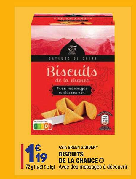 biscuits de la chance asia green garden