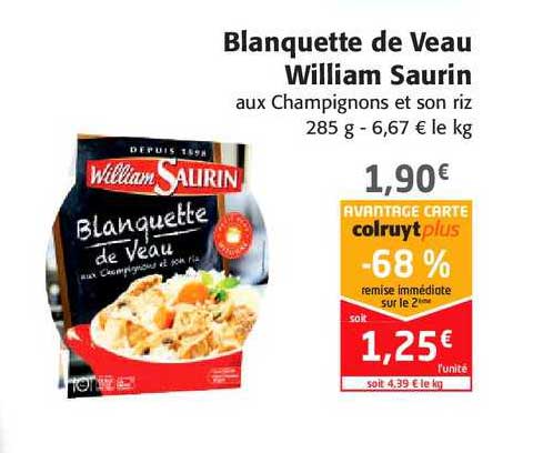 blanquette de veau william saurin
