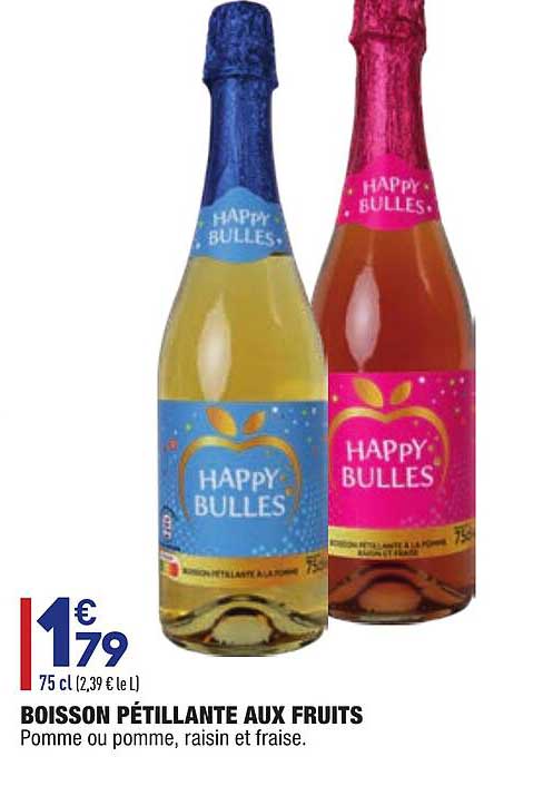 Boisson Pétillante Aux Fruits Happy Bulles