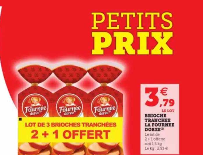 brioche tranchée la fournée dorée