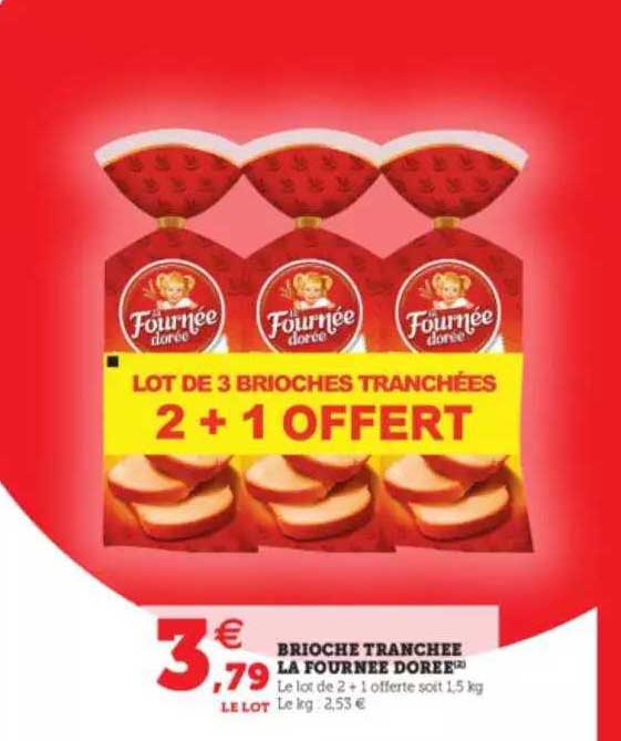 brioche tranchée la fournée dorée