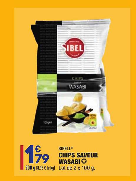 chips saveur wasabi sibell