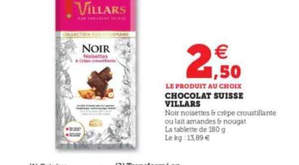 Chocolat Suisse Villars