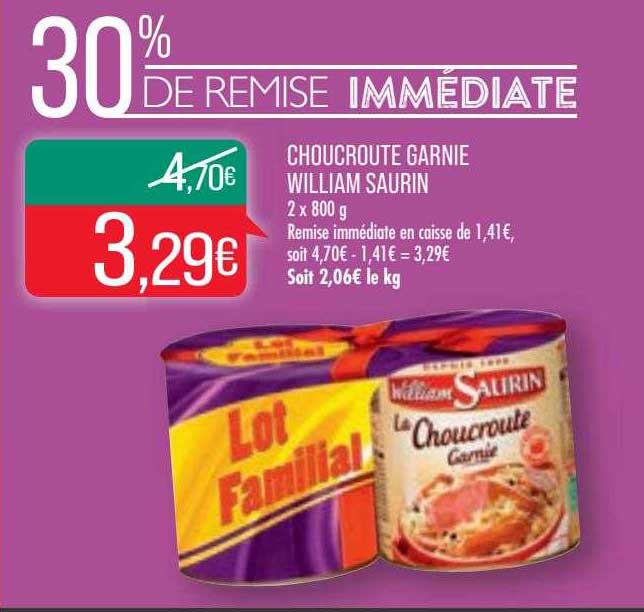 choucroute garnie william saurin