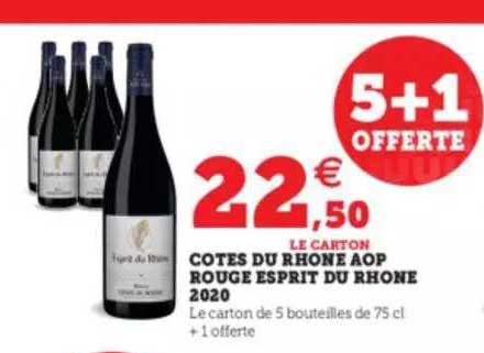 Côtes Du Rhône Aop Rouge Esprit Du Rhône 2020