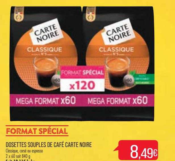 Dosettes Souples De Café Carte Noire