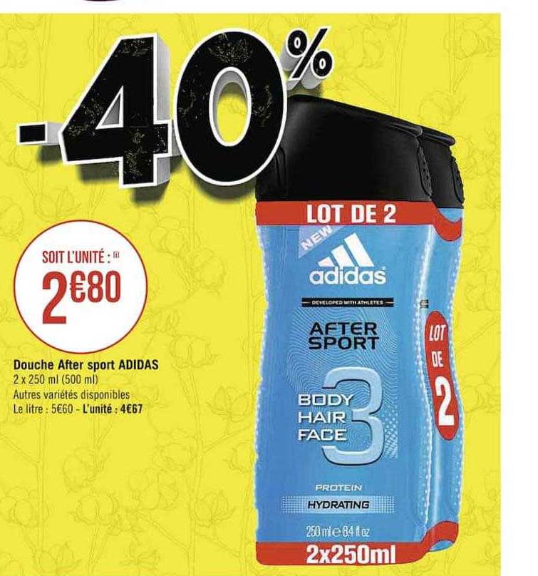 douche after sport adidas