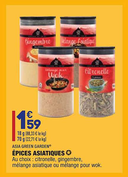 épices asiatiques asia green garden