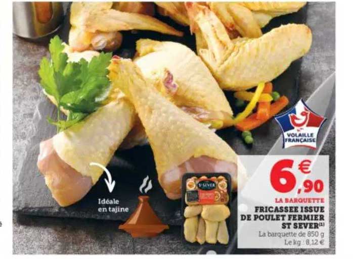 fricassée issue de poulet fermier st sever