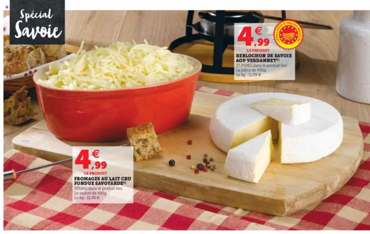 fromages au lait cru fondue savoyarde