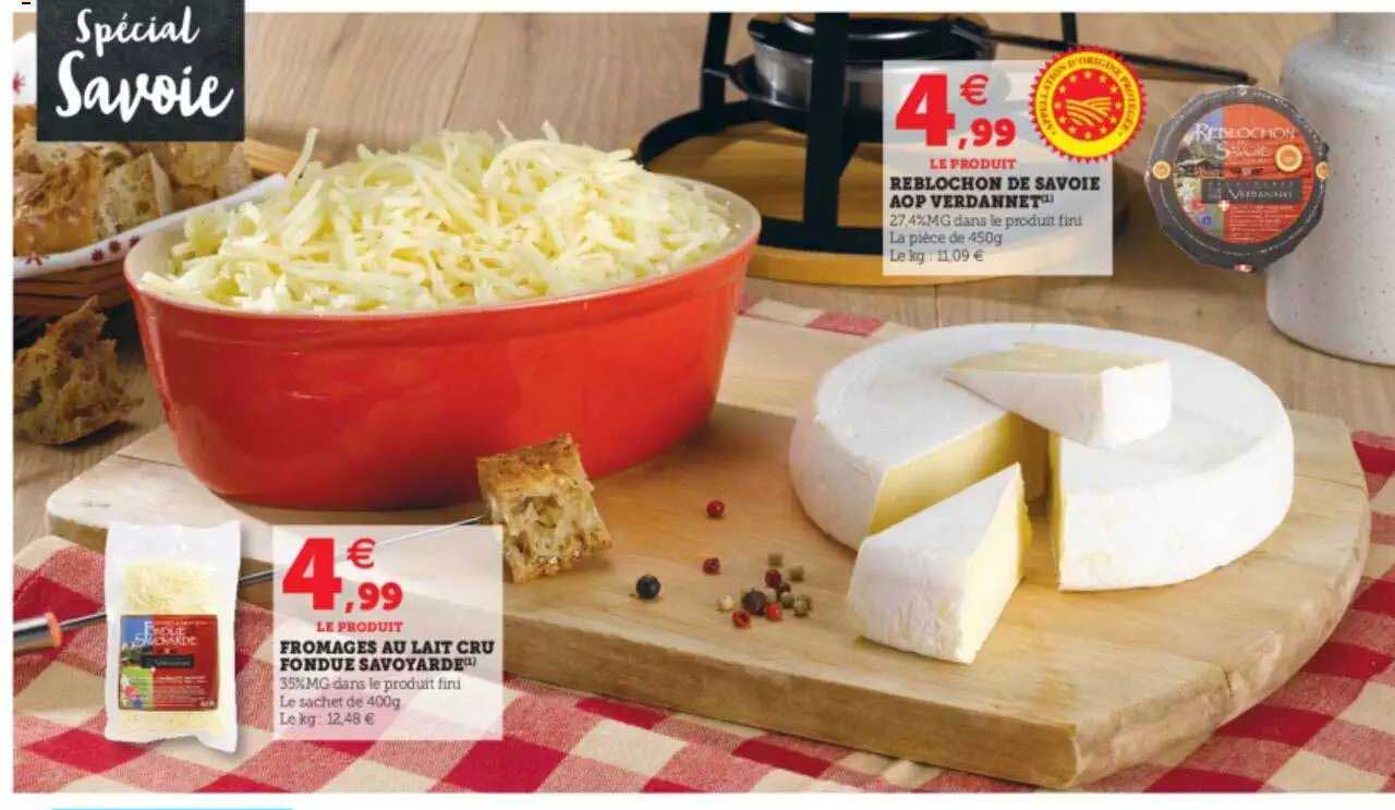 fromages au lait cru fondue savoyarde