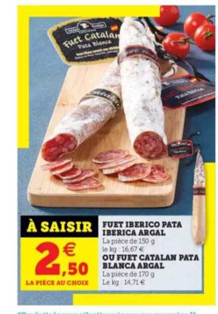 fuet iberico pata iberica argal ou fuet catalan pata blanca argal