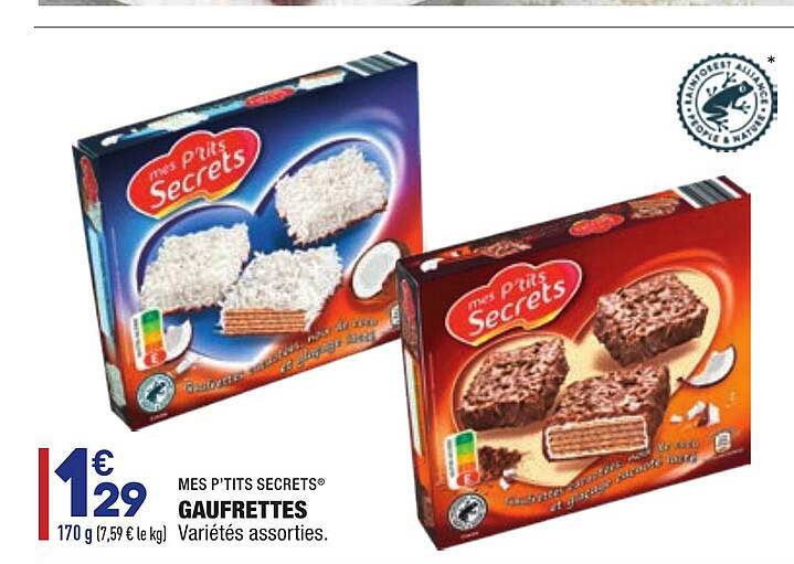gaufrettes mes p'tits secrets