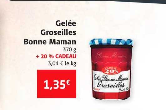 gelée groseilles bonne maman