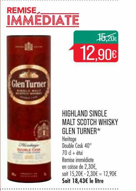 highland single malt scotch whisky glen turner