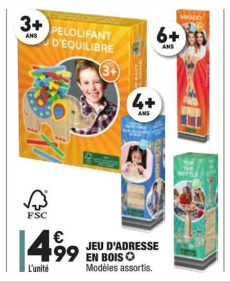 jeu d'adresse en bois
