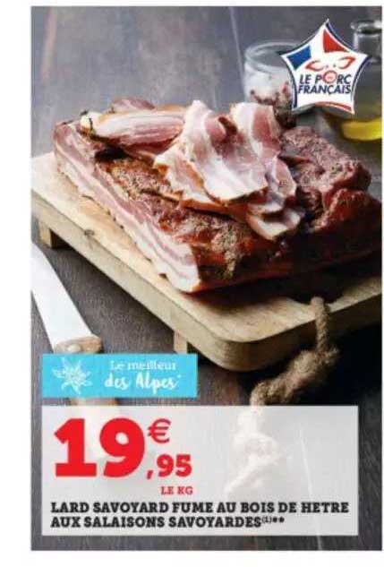 lard savoyard fumé au bois de hêtre aux salaisons savoyardes