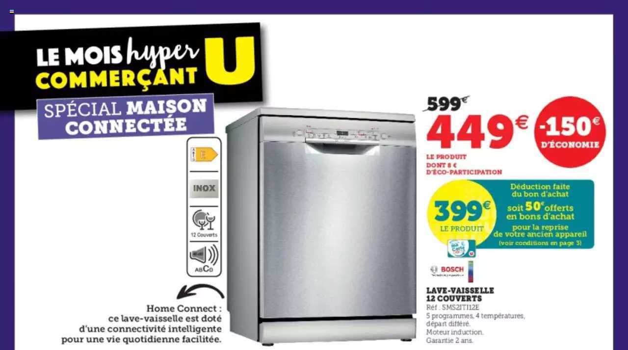 lave-vaisselle 12 couverts bosch