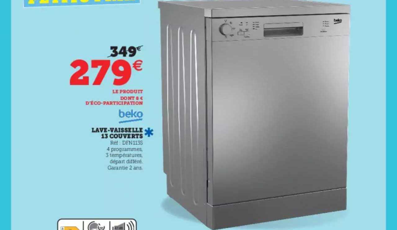 lave-vaisselle 13 couverts beko