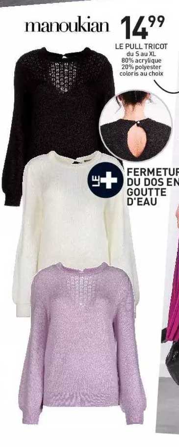 le pull tricot manoukian