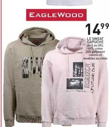 le sweat capuche eagle wood