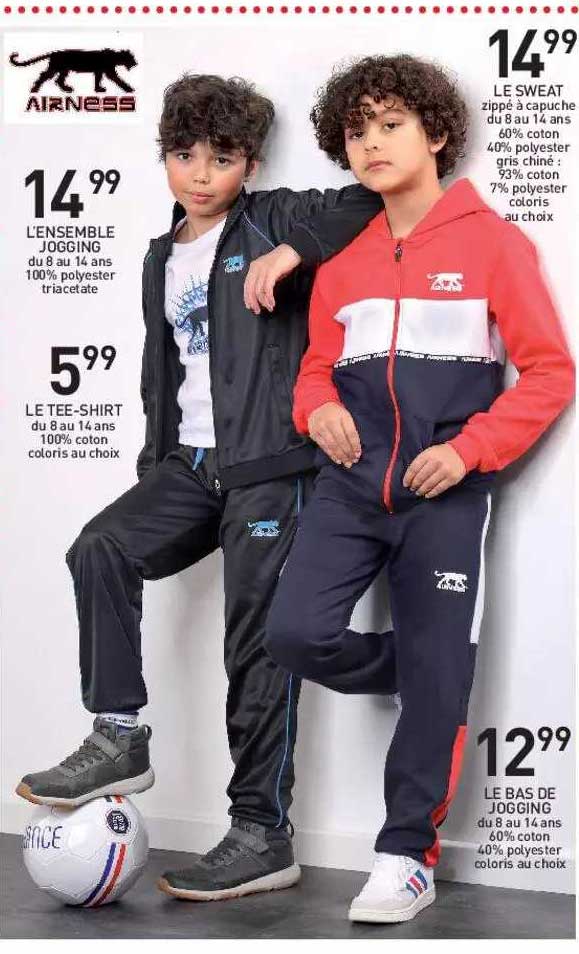 le tee-shirt, le bas de jogging