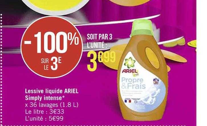 lessive liquide ariel simply intense