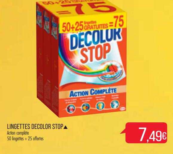 lingettes décolor stop