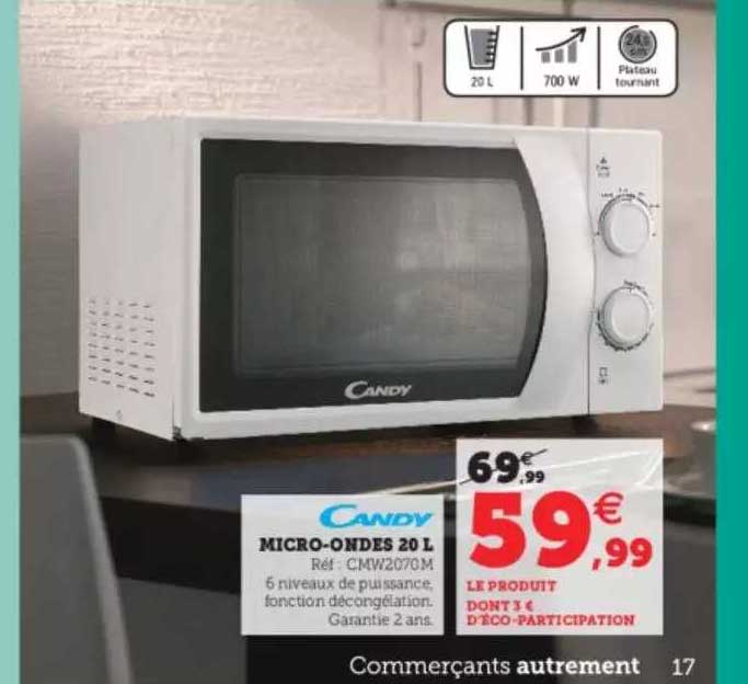 micro-ondes 20 l candy