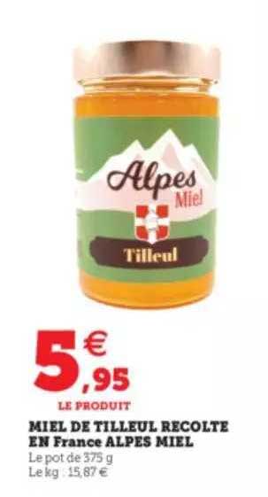 Miel De Tilleul Récolte En France Alpes Miel