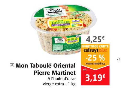 mon taboulé oriental pierre martinet