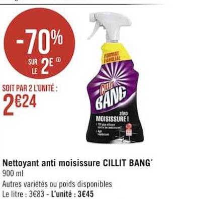nettoyant anti moisissure cillit bang