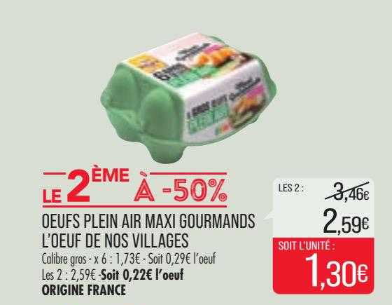 Oeufs Plein Air Maxi Gourmands L'œuf De Nos Villages