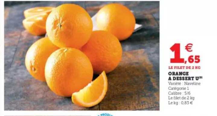 orange à dessert u naveline